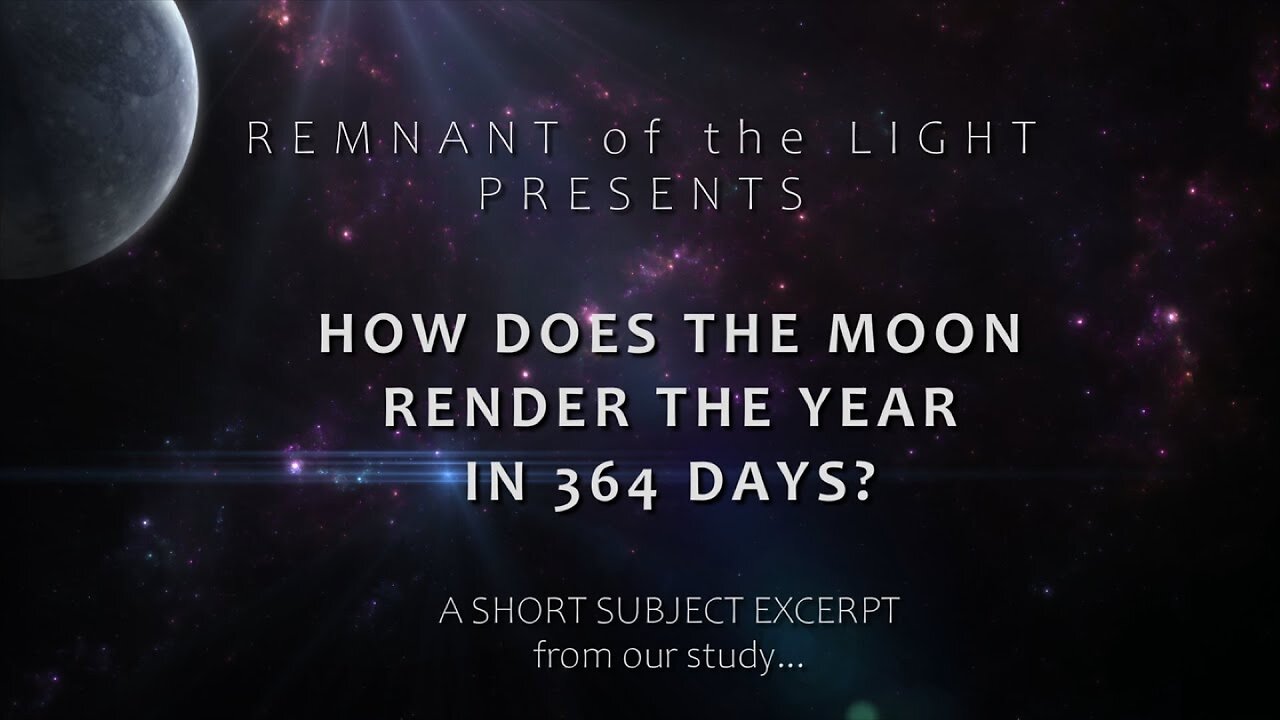 How Does the Moon Render the Year in 364 Days? Book of Enoch