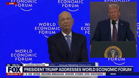 Trump addresses Klaus [Anal] Schwab´s World Economic Forum