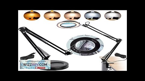 VEVOR Magnifying Glass with Light and Stand 5X Magnifying Lamp 4.3" Glass Review