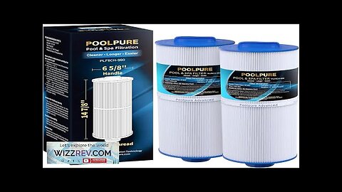 POOLPURE PLF6CH-960 Spa Filter Replaces PJW60TL-F2S Jacuzzi Filters J-300 J400 Unicel Review