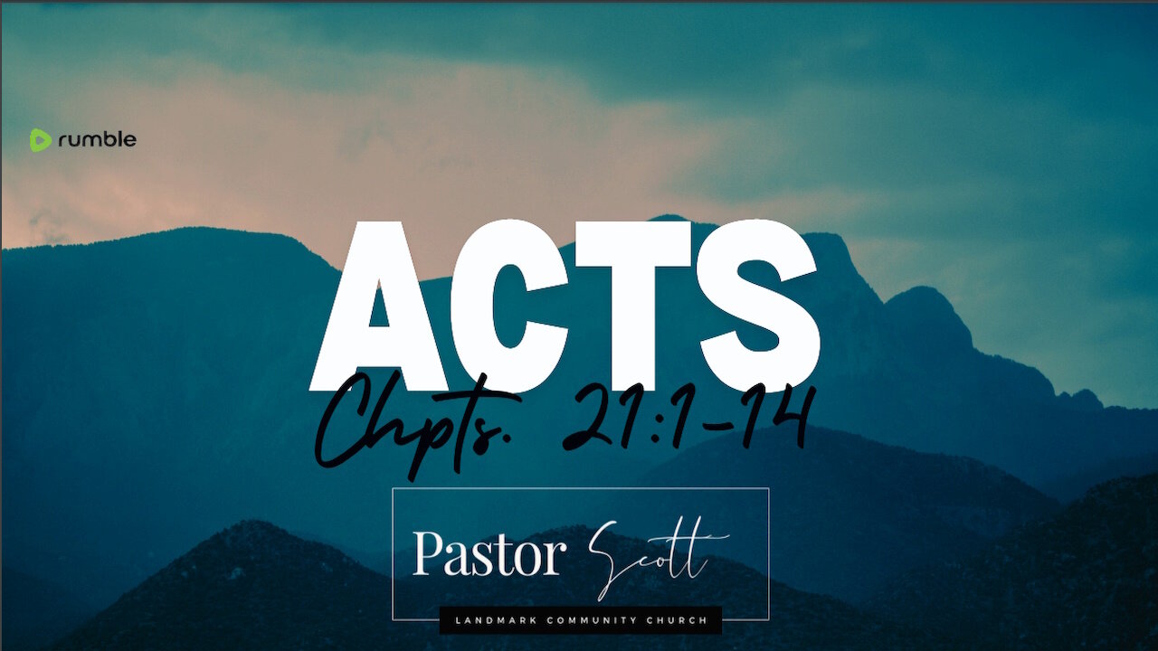 250129 Acts 21:1-14