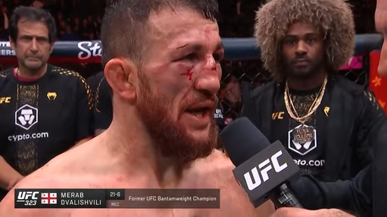 Merab Dvalishvili Octagon Interview | UFC 323