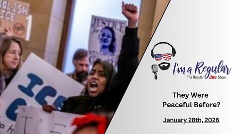 New Pretti Facts + Peaceful Threats Of Violence? + Walz All Worked Up: The Regular Joe Show LIVE