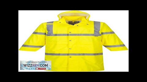 Portwest UH445 Men's Classic Raincoat Waterproof Hi Vis Reflective Long Rain Jacket Review