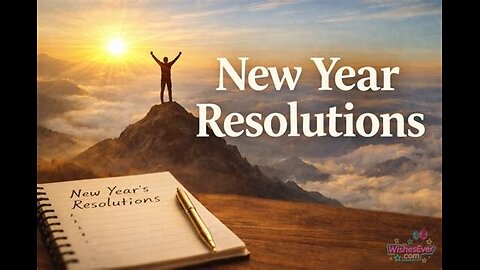 Three Resolutions, Part 1