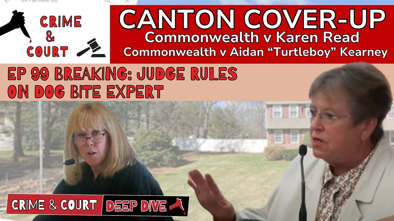 EP 99 Breaking: Judge Rules on Dog Bite Expert (Canton Cover-Up/CW v Karen Read)