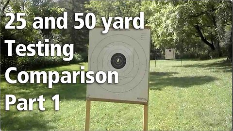 Custom 1911 Testing - 25 and 50 yard testing part 1