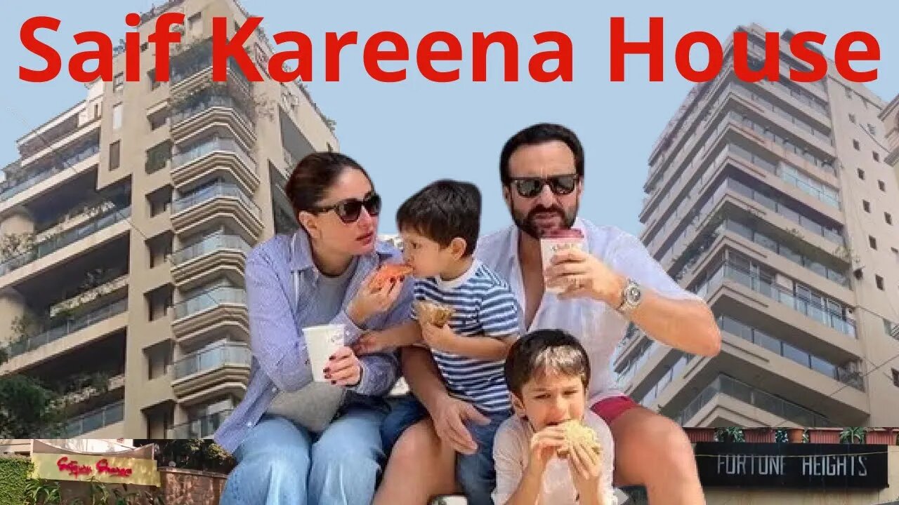 Saif Ali Khan House Tour In Mumbai | Kareena Kapoor House Tour In Hindi