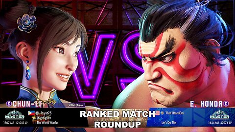 Kuya Kalbo SF6 Ranked Roundup. Chun Li Master Rank [Hori Fight Stick]