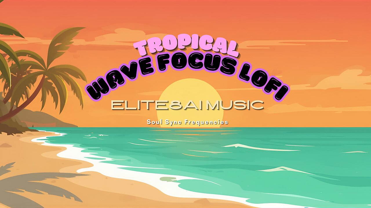 Tropical Focus Flow LoFi Live – 4K Chill Study & Work Beats 🌴🎶
