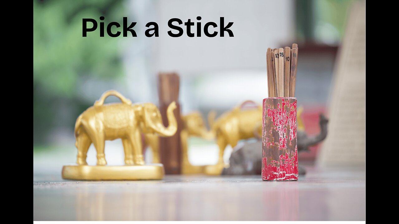 Pick a Stick! Reading with Chinese Fortune telling Sticks