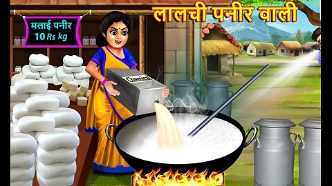 लालची पनीर वाली | Lalchi Paneer Wali | Hindi Kahani | Moral Stories |