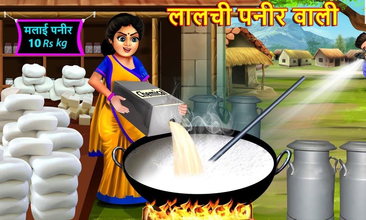 लालची पनीर वाली | Lalchi Paneer Wali | Hindi Kahani | Moral Stories |