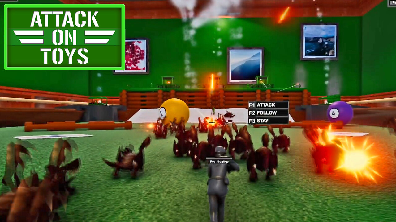 Leading The Bugling Horde! Attack On Toys