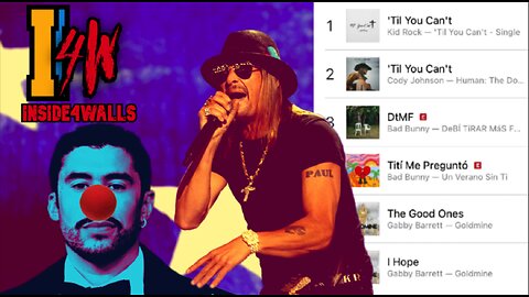 Following TPUSA Halftime Show Kid Rock Takes Over ITUNES Knocking Phag Bunny Into 3RD Place