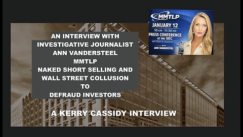 ANN VANDERSTEEL - MMTLP, WALL STREET CRIME FINRA AND THE SEC