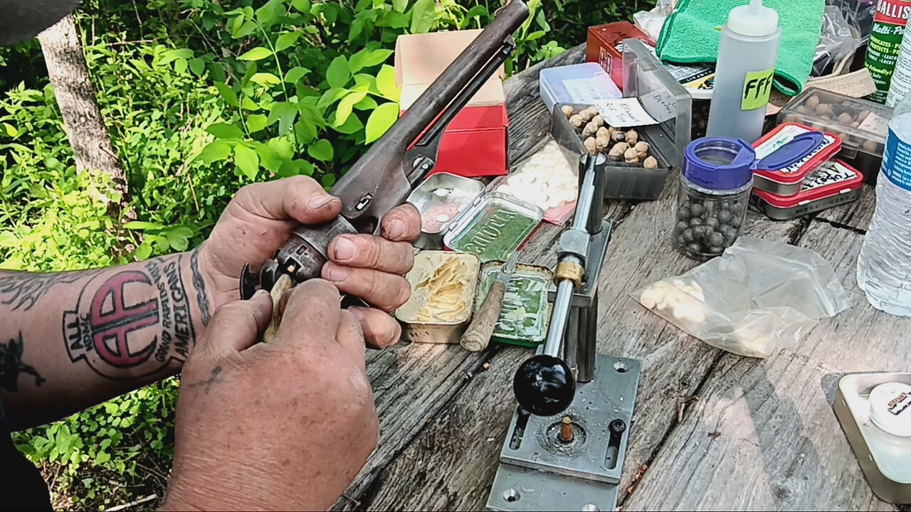 Pushing Caps On A Colt