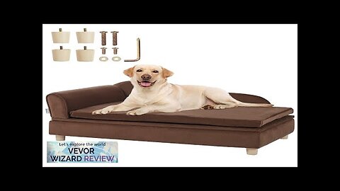 VEVOR Pet Sofa Dog Couch for Large-Sized Dogs and Cats Soft Velvety Review