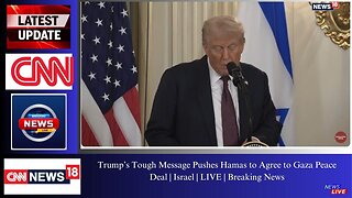 Trump’s Tough Message Pushes Hamas to Agree to Gaza Peace Deal | Israel | LIVE | Breaking News