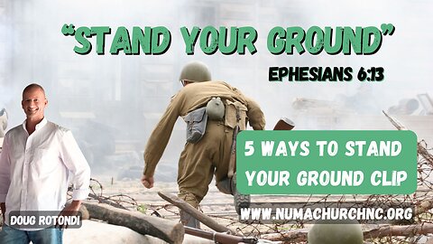 5 Ways To Stand Your Ground by Doug Rotondi