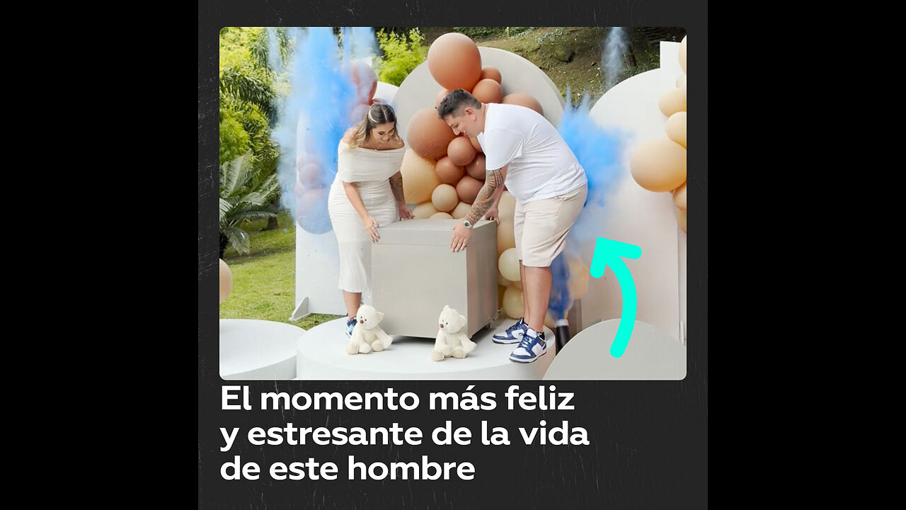 Este hombre va a ser papá, pero la celebración se le está yendo un poco de las manos
