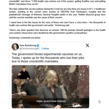 #Kelowna area MLA blasted by EBY Tuesday for dusting off #vaccine doubt on the cusp of #flu season. @One_BCHQ