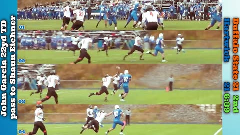 Prototype 355: Hartwick's John Garcia 22yd TD pass to Shaun Eichner vs Buffalo State