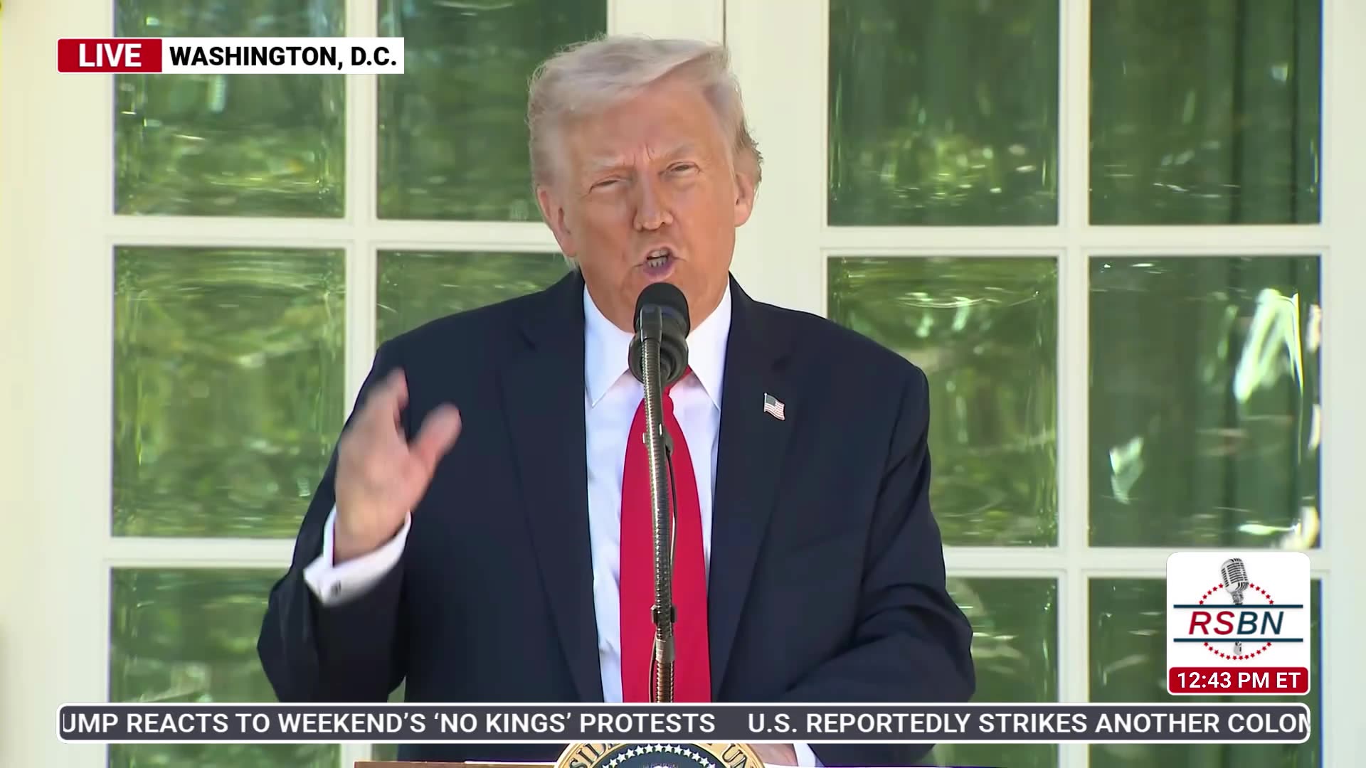 WATCH: President Trump Hosts a Rose Garden Club Lunch - 10/21/25