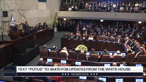 Begeisterter Empfang für Trump in der Knesset
