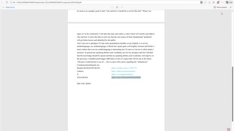 #HUMANATURANT_1 Opening of the new educational channel HUMANATURANT