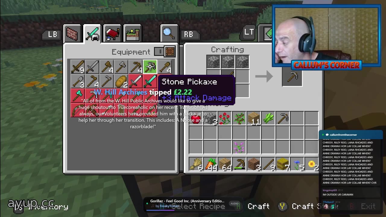 ayupcc - Callum's Corner - 01/10/25 - Chilled Craftage Webcam Returns