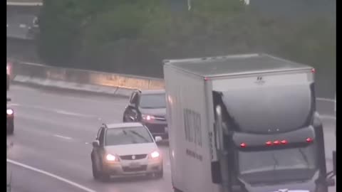 Semi Truck Plows into School Bus