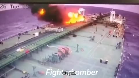 🇺🇦 The Moment of Impact of the Ukrainian Kamikaze Drone on the Tanker Delta Harmony