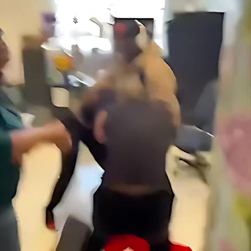 Wild Negress Brawl Turns School Hallway into Jungle Rumble