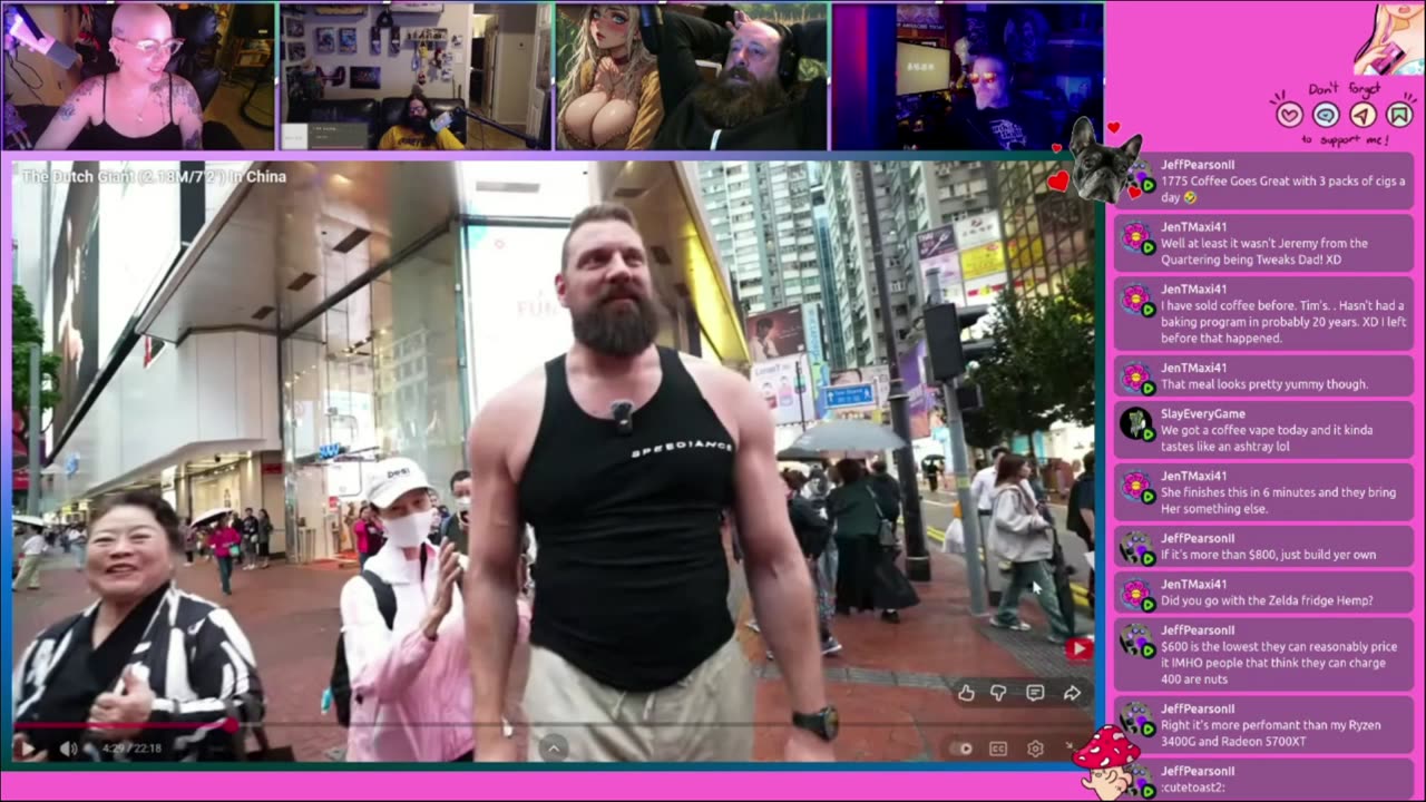 Chill stream/body cams