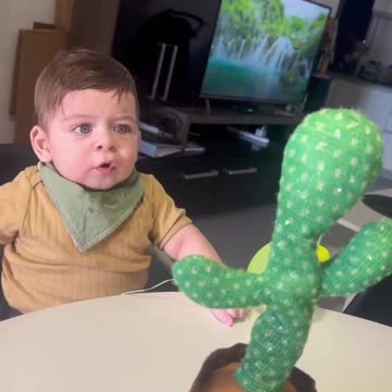"Adorable Baby Plays with Talking Doll and Gets a Funny Surprise!"