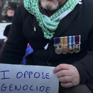 BRITISH ROYAL AIR FORCE VETERAN SUPPORTS PALESTINE ACTION