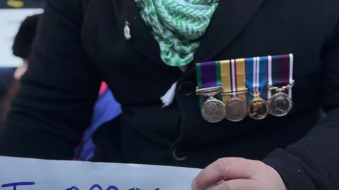 BRITISH ROYAL AIR FORCE VETERAN SUPPORTS PALESTINE ACTION