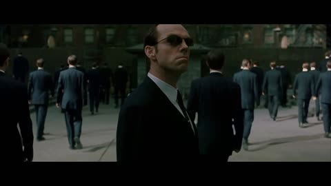 Matrix Reloaded- Neo vs Agent Smith(clones) part 2.