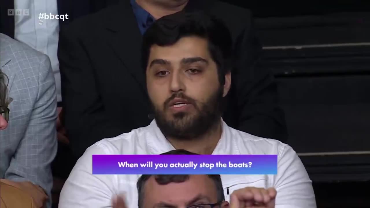 So on Question Time tonight, the BBC asked a question of an Iranian illegal...