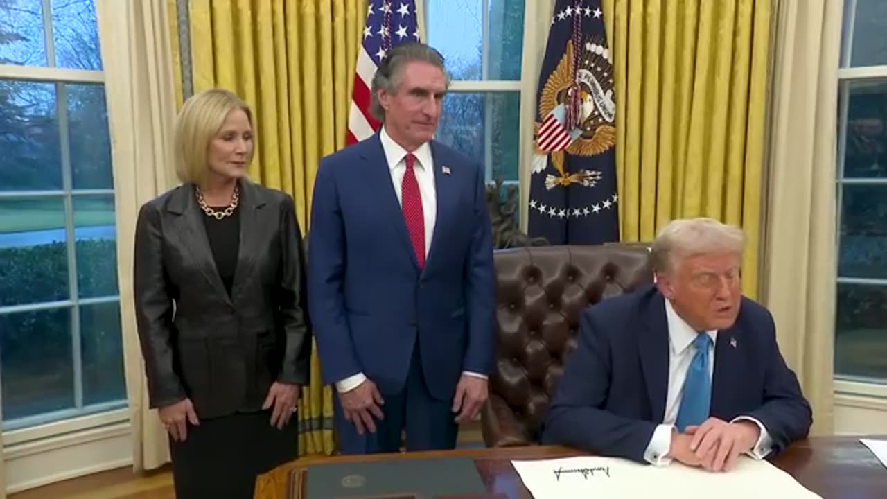 President Trump Signs Executive Orders in the Oval Office, Jan. 31, 2025