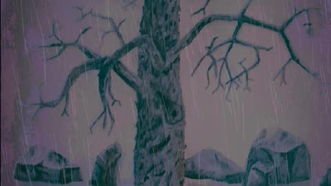 Sole Flame Lights the Dark Night