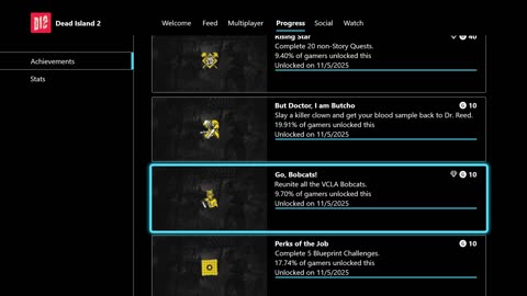 doing chaallenges in dead island 2