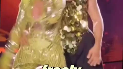 Jennifer Lopez and her male dancer