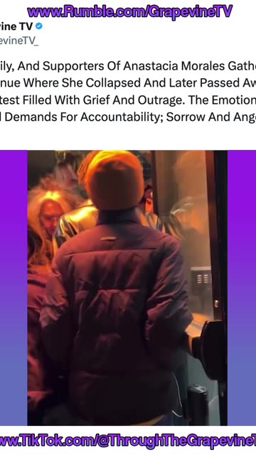 Loved Ones Of Anastacia Morales Protested Outside ICON, Mourning Her Death And Demanding Answers.