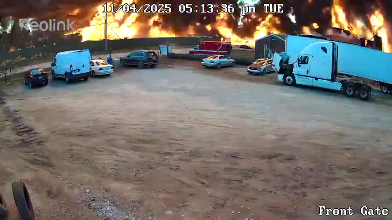 CCTV footage captures the horrifying moment as a UPS cargo Flight 2976 plummets from the sky