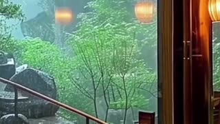 Resort Lounge with Panoramic Window.
