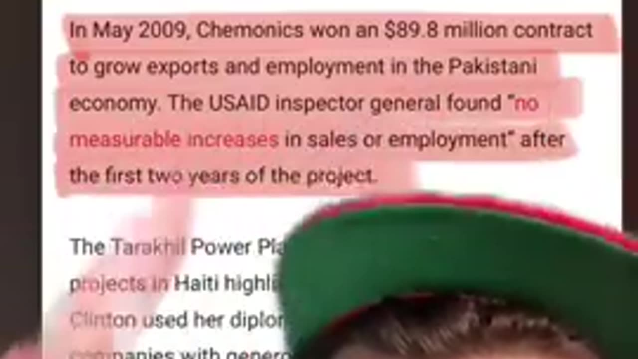 The top recipient of USAID funding seems to be a company called Chemonics International inc