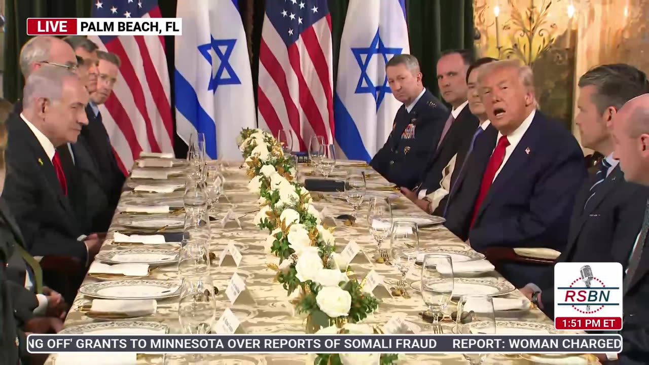 WATCH: The Bilateral Meeting between President Trump and Prime Minister Netanyahu Begins - 12/29/25