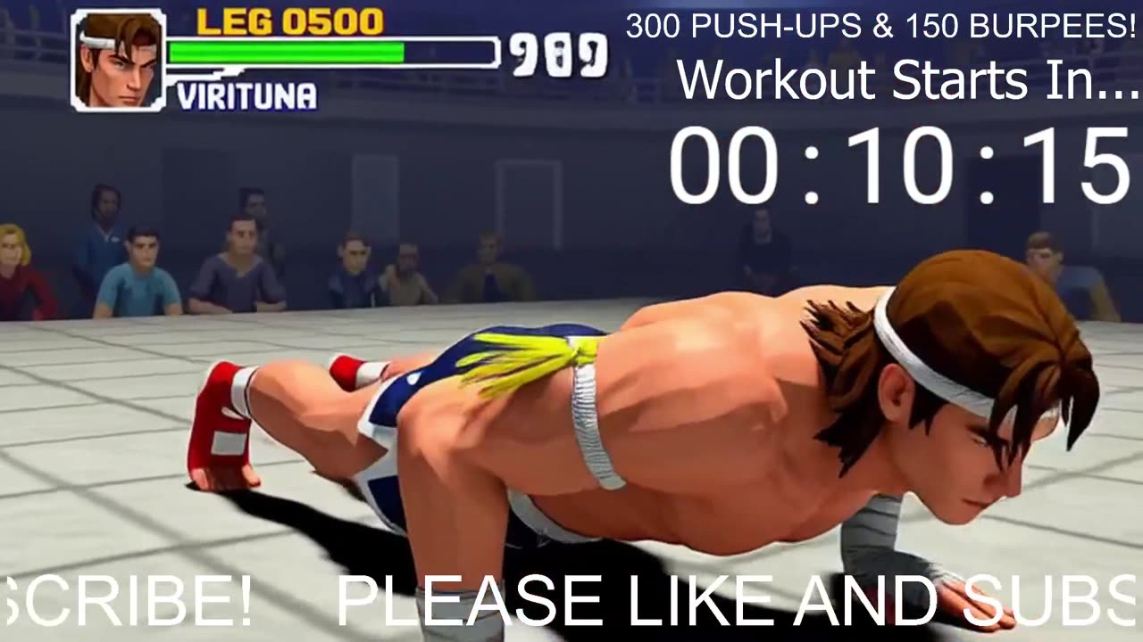 Everyday 450 push ups and 180 Burpees!